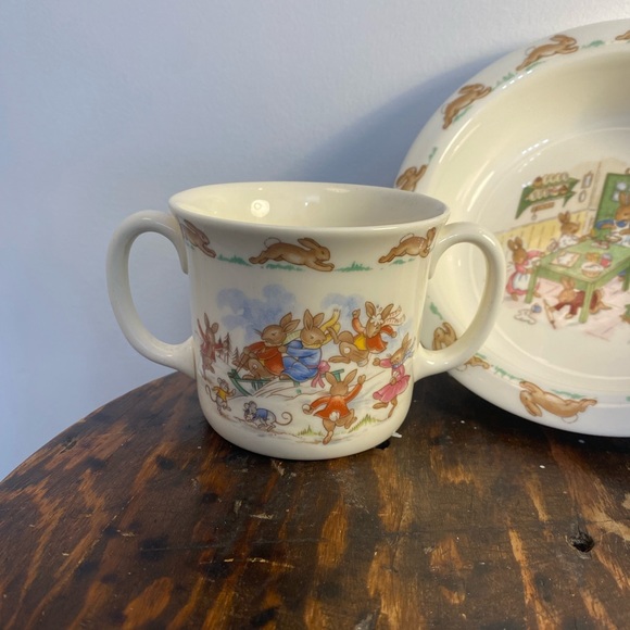 Bunnykins set. Two different cups and bowl. - Picture 5 of 14